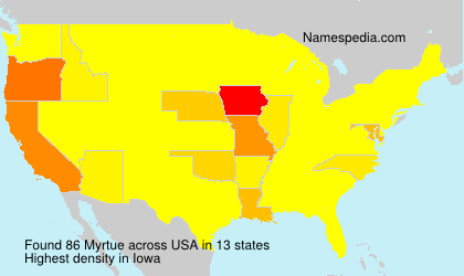 Surname Myrtue in USA Surname Myrtue in USA