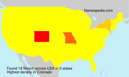 Surname Mysch in USA Surname Mysch in USA