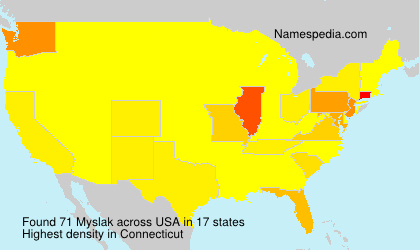 Surname Myslak in USA Surname Myslak in USA