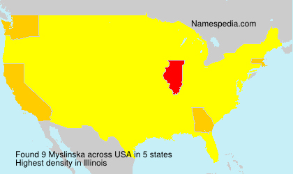 Surname Myslinska in USA Surname Myslinska in USA