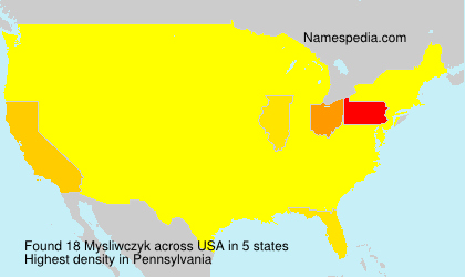 Surname Mysliwczyk in USA Surname Mysliwczyk in USA