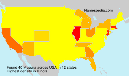 Surname Mysona in USA Surname Mysona in USA