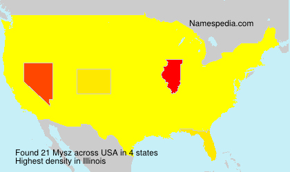 Surname Mysz in USA Surname Mysz in USA