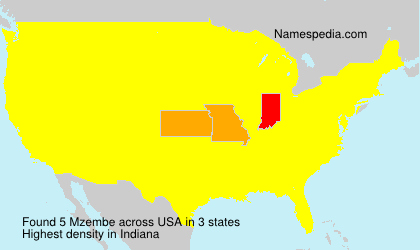 Surname Mzembe in USA