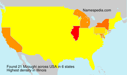 Surname Mzoughi in USA