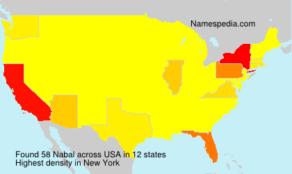 Surname Nabal in USA Surname Nabal in USA
