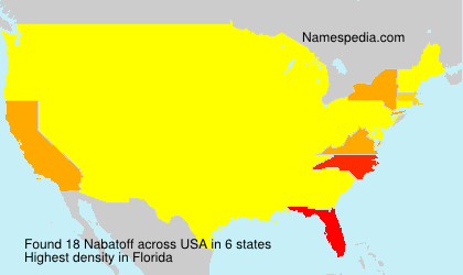 Surname Nabatoff in USA Surname Nabatoff in USA