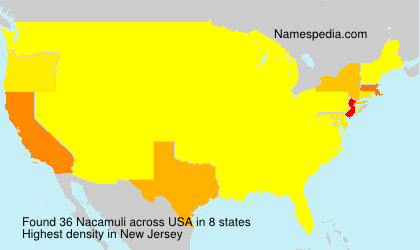 Surname Nacamuli in USA Surname Nacamuli in USA