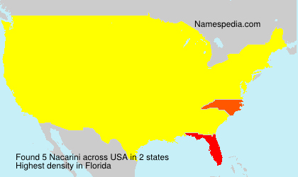 Surname Nacarini in USA