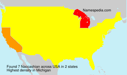 Surname Naccashian in USA Surname Naccashian in USA