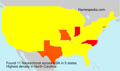 Surname Nackenhorst in USA Surname Nackenhorst in USA