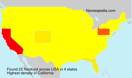 Surname Nackord in USA Surname Nackord in USA