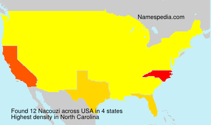 Surname Nacouzi in USA Surname Nacouzi in USA