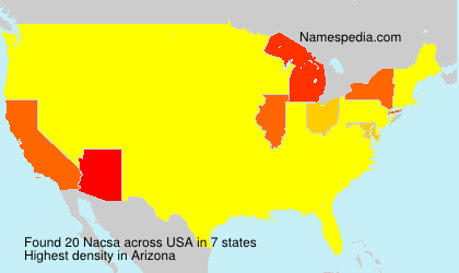 Surname Nacsa in USA