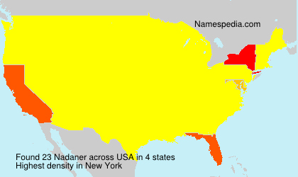 Surname Nadaner in USA