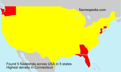 Surname Nadeshda in USA Surname Nadeshda in USA