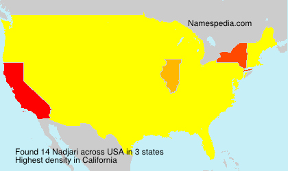 Surname Nadjari in USA Surname Nadjari in USA
