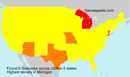 Surname Nadziejka in USA Surname Nadziejka in USA