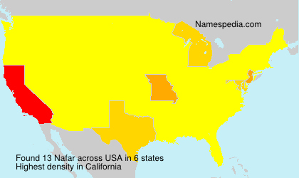Surname Nafar in USA Surname Nafar in USA