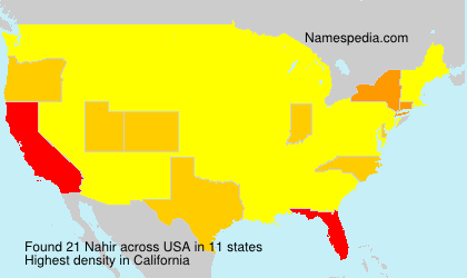 Surname Nahir in USA Surname Nahir in USA