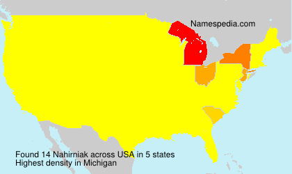 Surname Nahirniak in USA Surname Nahirniak in USA