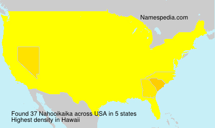 Surname Nahooikaika in USA Surname Nahooikaika in USA