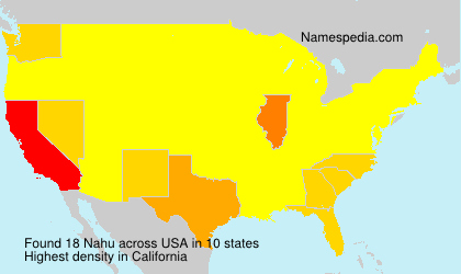 Surname Nahu in USA Surname Nahu in USA
