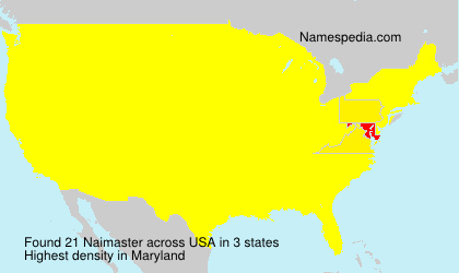 Surname Naimaster in USA Surname Naimaster in USA