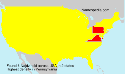 Surname Najdzinski in USA Surname Najdzinski in USA