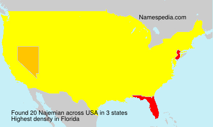Surname Najemian in USA Surname Najemian in USA