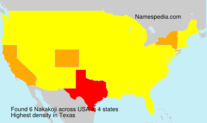 Surname Nakakoji in USA