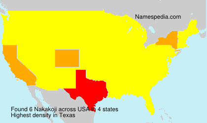 Surname Nakakoji in USA Surname Nakakoji in USA