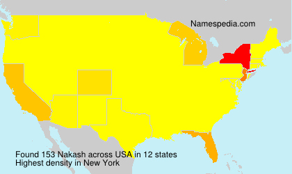 Surname Nakash in USA Surname Nakash in USA
