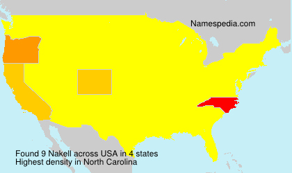 Surname Nakell in USA Surname Nakell in USA