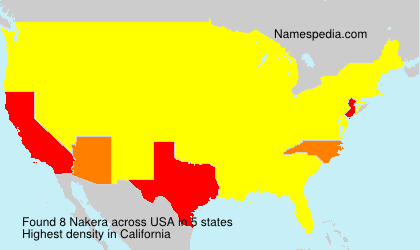 Surname Nakera in USA Surname Nakera in USA