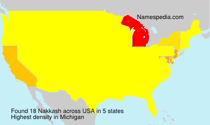 Surname Nakkash in USA Surname Nakkash in USA