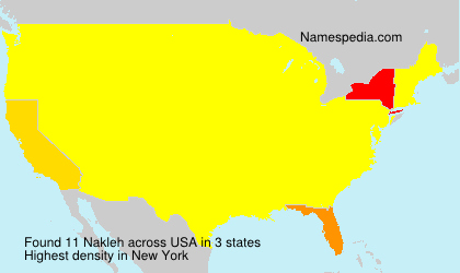 Surname Nakleh in USA Surname Nakleh in USA