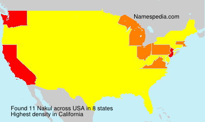 Surname Nakul in USA Surname Nakul in USA