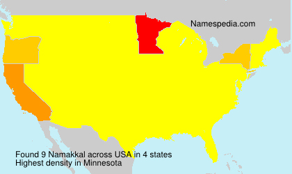 Surname Namakkal in USA Surname Namakkal in USA