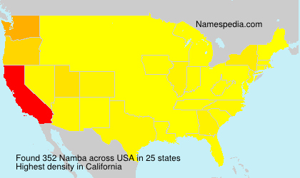 Surname Namba in USA Surname Namba in USA