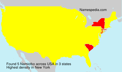 Surname Namiotko in USA Surname Namiotko in USA