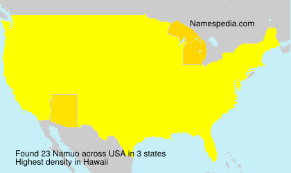 Surname Namuo in USA Surname Namuo in USA