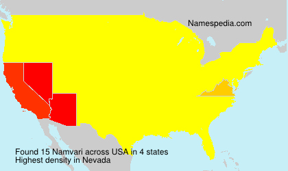 Surname Namvari in USA Surname Namvari in USA