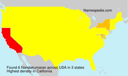 Surname Nandakumaran in USA Surname Nandakumaran in USA