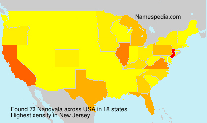 Surname Nandyala in USA