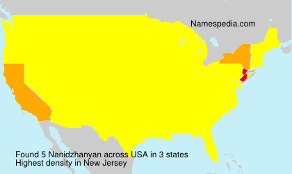 Surname Nanidzhanyan in USA