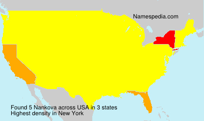 Surname Nankova in USA Surname Nankova in USA
