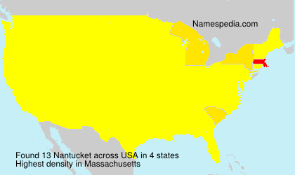 Surname Nantucket in USA Surname Nantucket in USA