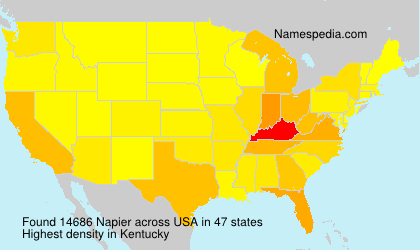 Surname Napier in USA Surname Napier in USA