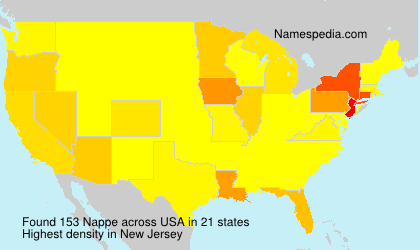 Surname Nappe in USA Surname Nappe in USA